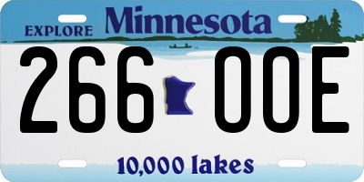 MN license plate 266OOE