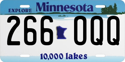 MN license plate 266OQQ