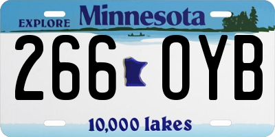 MN license plate 266OYB
