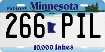 MN license plate 266PIL