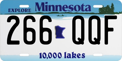 MN license plate 266QQF
