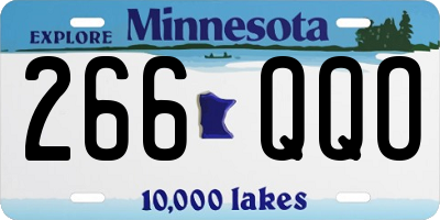 MN license plate 266QQO