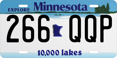 MN license plate 266QQP