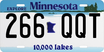 MN license plate 266QQT