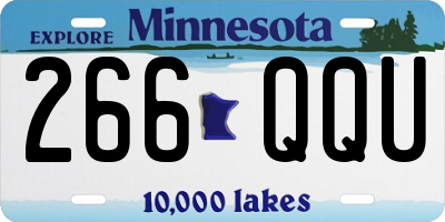 MN license plate 266QQU