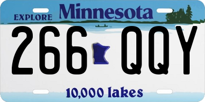 MN license plate 266QQY