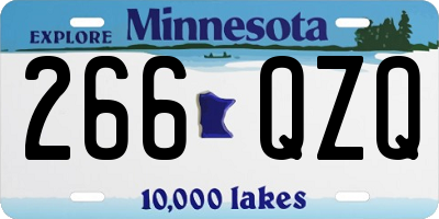 MN license plate 266QZQ