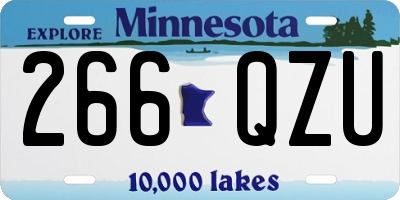 MN license plate 266QZU