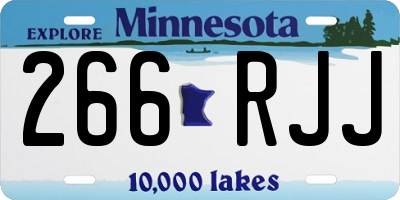 MN license plate 266RJJ