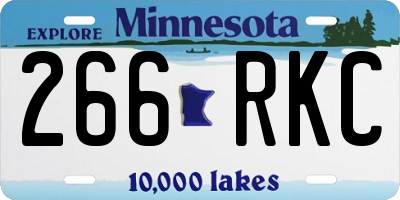 MN license plate 266RKC