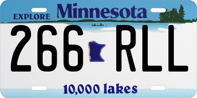 MN license plate 266RLL
