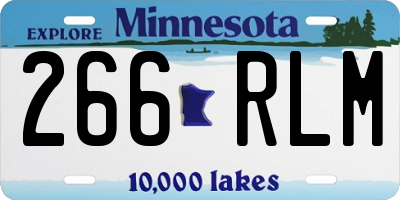 MN license plate 266RLM