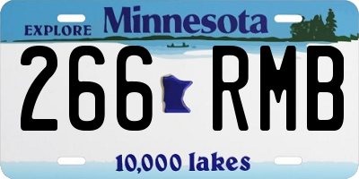 MN license plate 266RMB