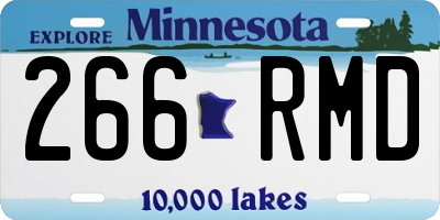MN license plate 266RMD