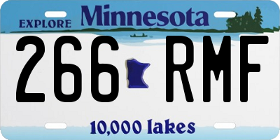 MN license plate 266RMF