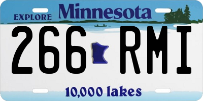 MN license plate 266RMI