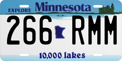 MN license plate 266RMM