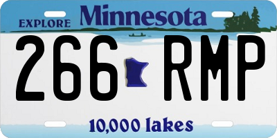 MN license plate 266RMP