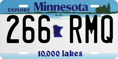 MN license plate 266RMQ