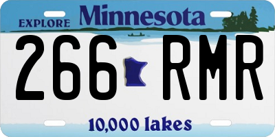 MN license plate 266RMR