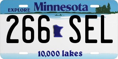 MN license plate 266SEL