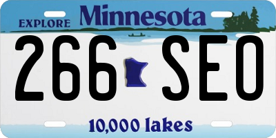 MN license plate 266SEO