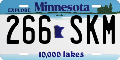 MN license plate 266SKM
