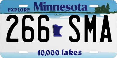 MN license plate 266SMA