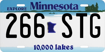 MN license plate 266STG