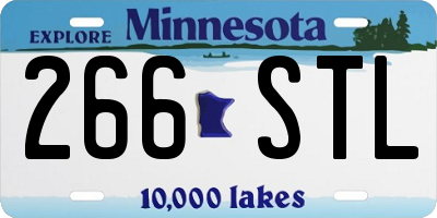 MN license plate 266STL