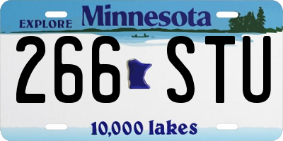 MN license plate 266STU