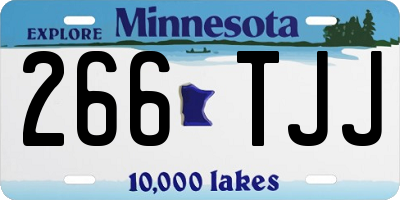 MN license plate 266TJJ