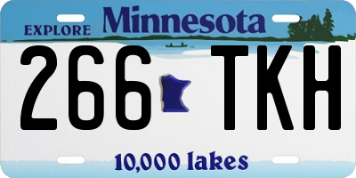 MN license plate 266TKH