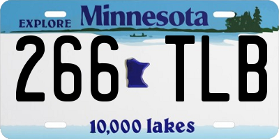 MN license plate 266TLB