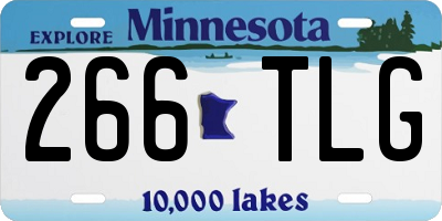 MN license plate 266TLG