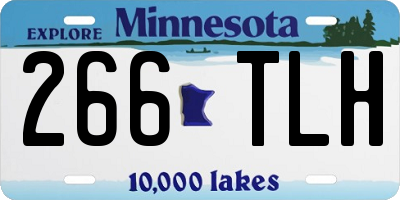 MN license plate 266TLH