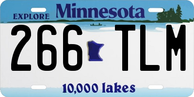 MN license plate 266TLM