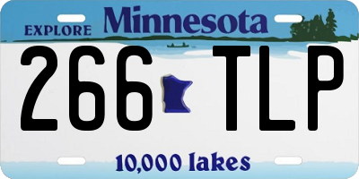 MN license plate 266TLP