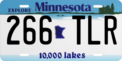 MN license plate 266TLR
