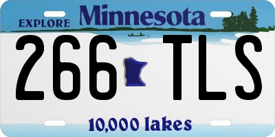 MN license plate 266TLS