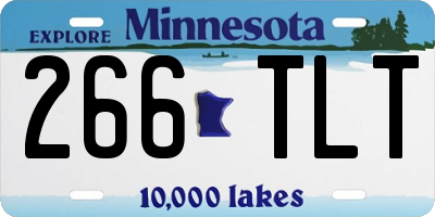 MN license plate 266TLT