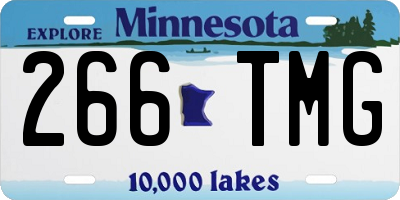MN license plate 266TMG