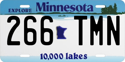MN license plate 266TMN