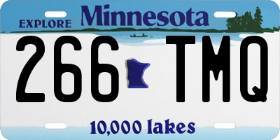 MN license plate 266TMQ