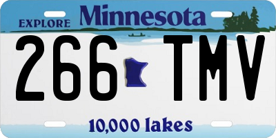 MN license plate 266TMV