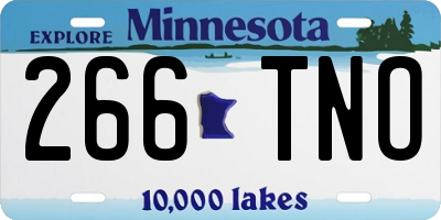 MN license plate 266TNO