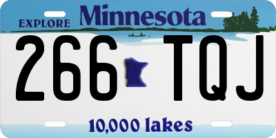 MN license plate 266TQJ