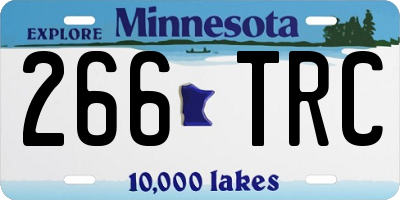 MN license plate 266TRC