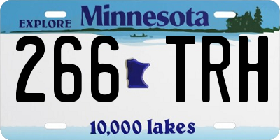 MN license plate 266TRH