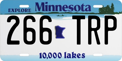 MN license plate 266TRP